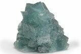 Cubic, Blue-Green Fluorite Crystal Cluster with Phantoms - China #217450-1